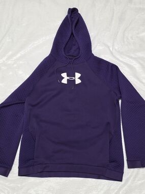 LG Purple Crewneck Hoodie with White Logo